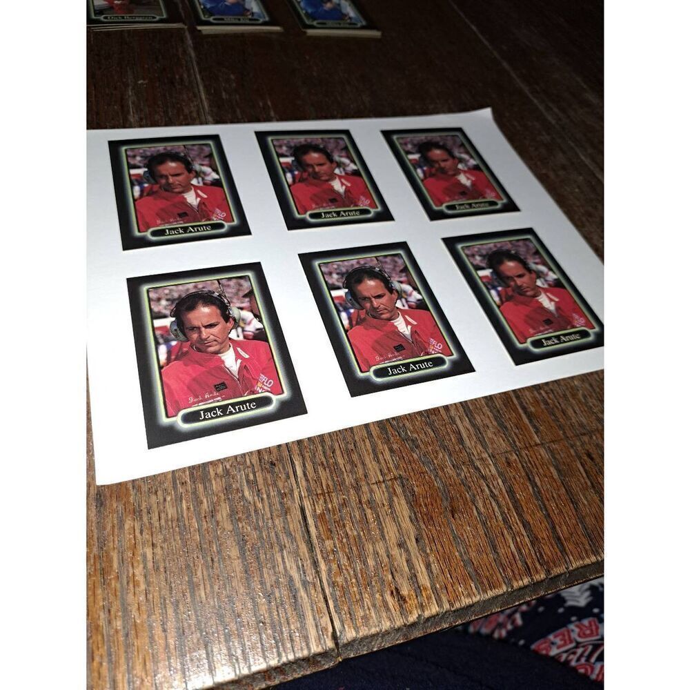Vintage Lot 6 1990 JR Maxx Jake Arute Sportscaster Trading Card #160